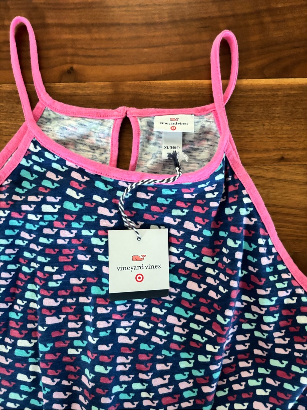 NWT Vineyard Vines for Target Girls Whale Print Romper XL (14/16) Summer - Picture 3 of 4